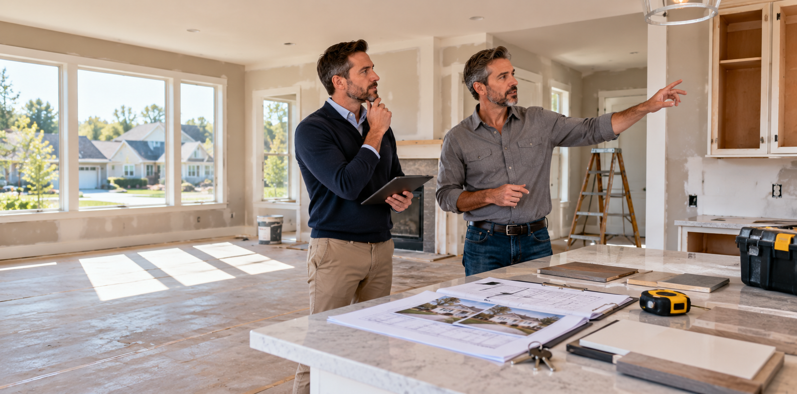 Renovation Consultation in a Sunlit Home